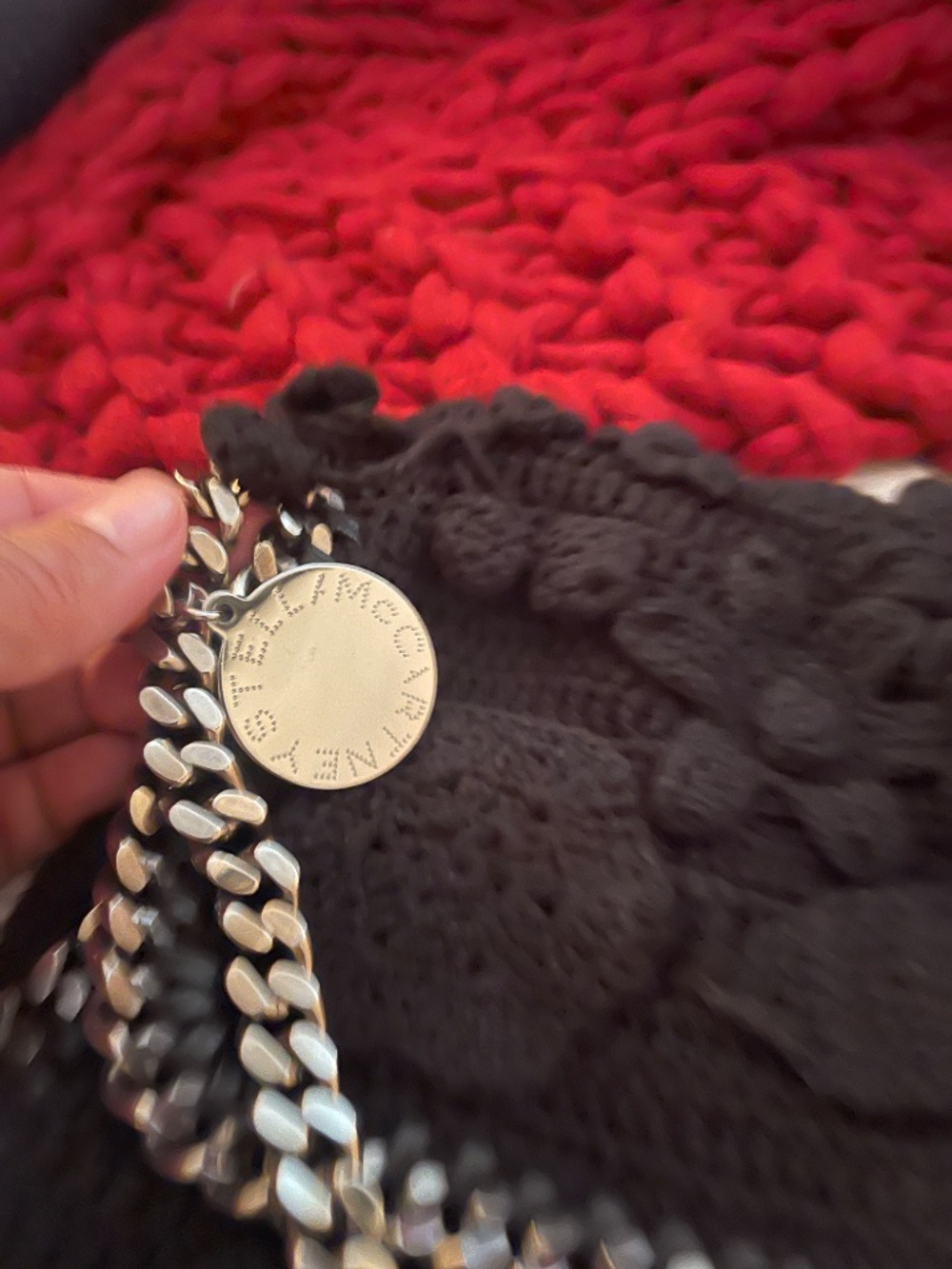RARE Stella McCartney Mini Falabella Crochet Shoulder Bag - Picture 10 of 11